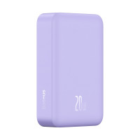 УМБ Baseus Magnetic Mini Wireless Fast Charge 2in1 20000mAh 20W 3A QC3.0+PD3.0 с Беспроводной зарядкой Qi 15W Фиолетовый