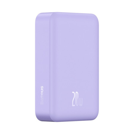 УМБ Baseus Magnetic Mini Wireless Fast Charge 2in1 20000mAh 20W 3A QC3.0+PD3.0 с Беспроводной зарядкой Qi 15W Фиолетовый