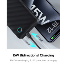 УМБ Baseus Airpow Lite 10000mAh 15W 3A USB+Type-C Чорний