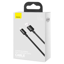 Кабель Baseus Superior Series Fast Charging Data Cable USB to Type-C 66W 11V 6A 1m Черный