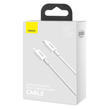 Кабель Baseus Superior Series Fast Charging Data Cable Type-C to Lightning PD 20W 1m Білий