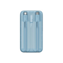 УМБ Baseus Comet Digital Display Fast Charge 10000mAh 22.5W 3A з технологією QC3.0+PD3.0 и iP 20W+Type-C 22.5W кабелем Блакитний