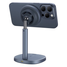 Беспроводное зарядное устройство Baseus Orbit 2 Pro Air-Cooled 2-in-1 Magnetic с функцией MagSafe и Qi2 20W Серый