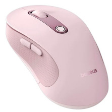 Бездротова мишка Baseus F02 Ergonomic Wireless Mouse 2.4G/BT5.2 1000-1600-2000-2400-4000dpi Рожевий