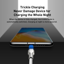 Кабель Baseus Cafule Metal Data Cable USB to Type-C 66W 11V 6A 2m Білий