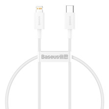 Кабель Baseus Superior Series Fast Charging Data Cable Type-C to Lightning PD 20W 0.25m Білий