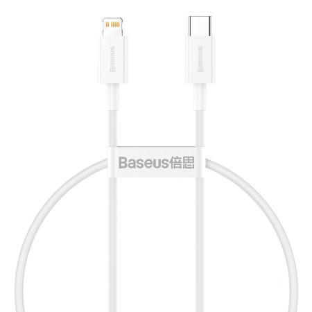 Кабель Baseus Superior Series Fast Charging Data Cable Type-C to Lightning PD 20W 0.25m Білий