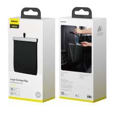 Автомобільний органайзер Baseus Large Garbage Bag for Back Seat контейнер для сміття на спинку сидіння Чорний