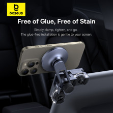 Автотримач для телефону магнітний Baseus MaxView Magnetic Car Mount for In-Vehicle Infotainment Screen на екран в автомобілі Чорний