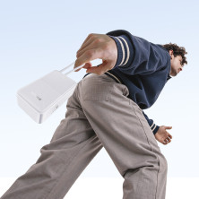 УМБ Baseus EnerFill FC51 Bipow2 Pro 30000mAh 22.5W 2.4A с технологией QC3.0+PD3.0 та Type-C кабелем 22.5W Белый