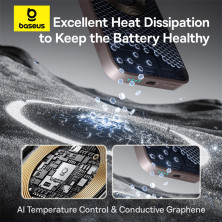 УМБ Baseus EnerFill FM11 Ultra-Mini Magnetic 2in1 10000mAh 22.5W 3A QC3.0+PD3.0 с Беспроводной зарядкой Qi 15W Розовый