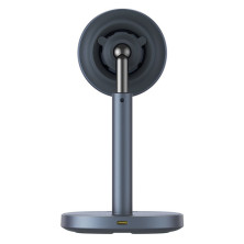 Беспроводное зарядное устройство Baseus Orbit 2 Pro Air-Cooled 2-in-1 Magnetic с функцией MagSafe и Qi2 20W Серый