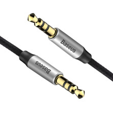 Аудіо-кабель Baseus Yiven AUX 3.5 to AUX 3.5 Audio Cable M30 1м Чорний