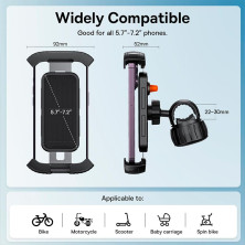 Тримач телефону на велосипед Baseus QuickGo Series Bike Phone Mount Чорний