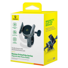 Мото-вело тримач для смартфона Baseus PrimeTrip Series Magnetic Bike Phone Holder Чорний