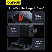 Пускозарядное устройство Бустер Baseus Super Energy Mega Series Supercapacitor Car Jump Starter 12V 3000A Черный