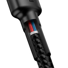 Кабель Baseus Cafule Flash Charging Data Line Cable Type-C to Type-C PD 2.0 QC 3.0 60W 20V 3A 2m Черный