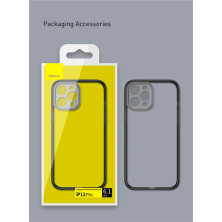 Чохол бампер Baseus Camera Lens Protector Frame Case для Iphone 12 Pro Max 6.7" Чорний