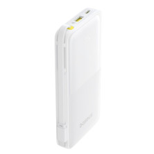 УМБ Baseus Bipow 2 with USB-C Cable 10000mAh 20W з технологією QC3.0+PD3.0 та Type-C кабелем 20W Білий