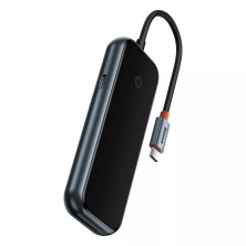 USB-хаб Baseus 4in1 AcmeJoy 4-Port Type-C HUB Adapter Type-C to USB3.0*3, Type-C*1 Серый