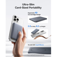 УМБ Baseus PicoGo AM41 Ultra-Slim Qi2 Magnetic 10000mAh 27W QC3.0+PD3.0 с функцией MagSafe и Qi2 15W Серый