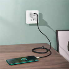 Кабель Baseus Cafule Cable Suppport VOOC USB to Type-C 100W 20V 5A 1m Чорний