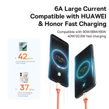 Кабель Baseus 0℃ Series Fast Charging Data Cable USB to Type-C 100W 20V 5A 2m Помаранчевий