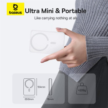 УМБ Baseus EnerFill FM11 Ultra-Mini Magnetic 2in1 10000mAh 22.5W 3A QC3.0+PD3.0 с Беспроводной зарядкой Qi 15W Белый