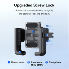 Тримач телефону на велосипед Baseus GoTrip Series Bike Phone Mount Rearview Mirror з кріпленням на дзеркало Чорний