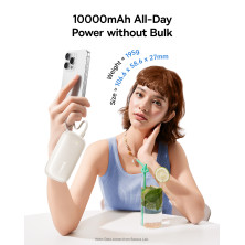 УМБ Baseus EnerFill FC21 Qpow 3 Ultra 10000mAh 22.5W с технологией QC3.0+PD3.0 + Кабель Type-C to Lightning Серебристый