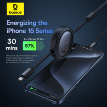 Кабель Baseus Free2Draw Retractable Crystal 3-in-1 Fast Charging Data Cable Type-C to Lightning+Type-C+MicroUSB 100W 1.1m Чорний