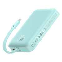 УМБ Baseus Magnetic Mini Wireless Fast Charge 10000mAh 30W 3A QC3.0+PD3.0 с функцией MagSafe и Qi 15W и Type-C 30W кабелем Голубой