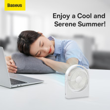Вентилятор портативный Baseus Serenity Desktop Fan Pro настольный с аккумулятором 2000 мАч Белый