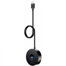 USB-хаб Baseus 4in1 Round Box HUB Adapter Type-A to USB3.0, USB2.0*3 кабель 1м Чорний