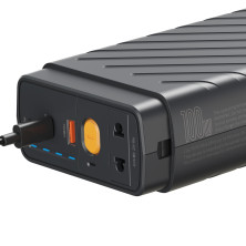 Пускозарядний пристрій Бустер Baseus Reboost Car Jamp Starter 3in1 12V 16000mAh 1600A з функцією Павербанка 65W 5V/3A та LED ліхтарика Чорний