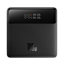 УМБ Baseus Blade Power Digital Display HD Edition 20000mAh 100W 6A з технологією QC3.0+PD3.0 + кабель Type-C to Type-C 100W 20V/5A 1м Чорний