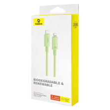 Кабель Baseus Habitat Series Fast Charging Data Cable Type-C to Lightning PD 20W 2m Салатовый