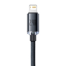 Кабель Baseus Crystal Shine Series USB to Lightning 2.4A 2m Черный