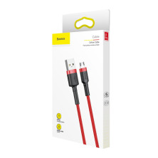 Кабель Baseus Cafule Cable USB to Micro USB 2.4A 1m Красный