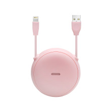 Кабель Baseus Lets Go Little Reunion One-Way Stretchable Cable USB to Lightning 2A 1m Розовый