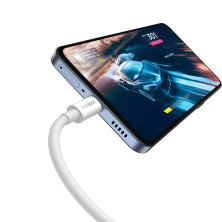 Кабель Baseus Superior Series Fast Charging Data Cable USB to Type-C 65W SUPERVOOC 1m Білий