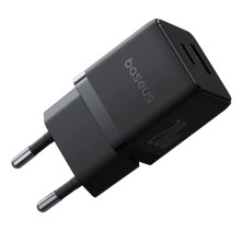 Мережевий зарядний пристрій Baseus Palm Fast Charger QC3.0+PD3.0 20W USB+Type-C 3A + Кабель Type-C to Type-C 60W 20V/3A 1м Чорний