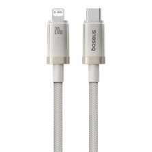 Кабель Baseus Titanium Alloy Series Fast Charging Data Cable Type-C to Lightning PD 20W 1m Серый