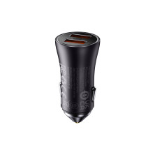 Автомобільний зарядний пристрій Baseus Golden Contactor Max Dual Fast Charger Car Charger 60W 2USB Сірий