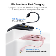 УМБ Baseus EnerFill FC21 Qpow 3 Ultra 10000mAh 22.5W с технологией QC3.0+PD3.0 + Кабель Type-C to Lightning Черный