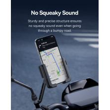 Тримач телефону на велосипед Baseus GoTrip Series Bike Phone Mount Rearview Mirror з кріпленням на дзеркало Чорний