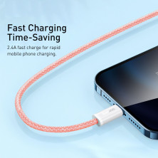 Кабель Baseus Dynamic Series Fast Charging USB to Lightning 2.4A 1m Помаранчевий