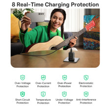 Мережевий зарядний пристрій Baseus GaN5 Mini Fast Charger 1C PD3.0 25W Type-C 3A + кабель Baseus Type-C to Type-C 100W 20V/5A 1м Чорний
