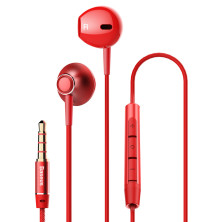 Наушники Baseus Encok H06 lateral in-ear Wire Earphone Красный