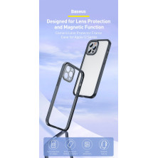 Чохол бампер Baseus Camera Lens Protector Frame Case для Iphone 12 Pro Max 6.7" Чорний
